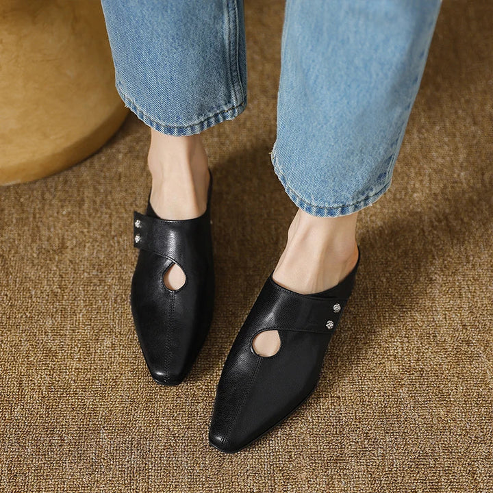 Agnit | Mules in Pelle Genuina