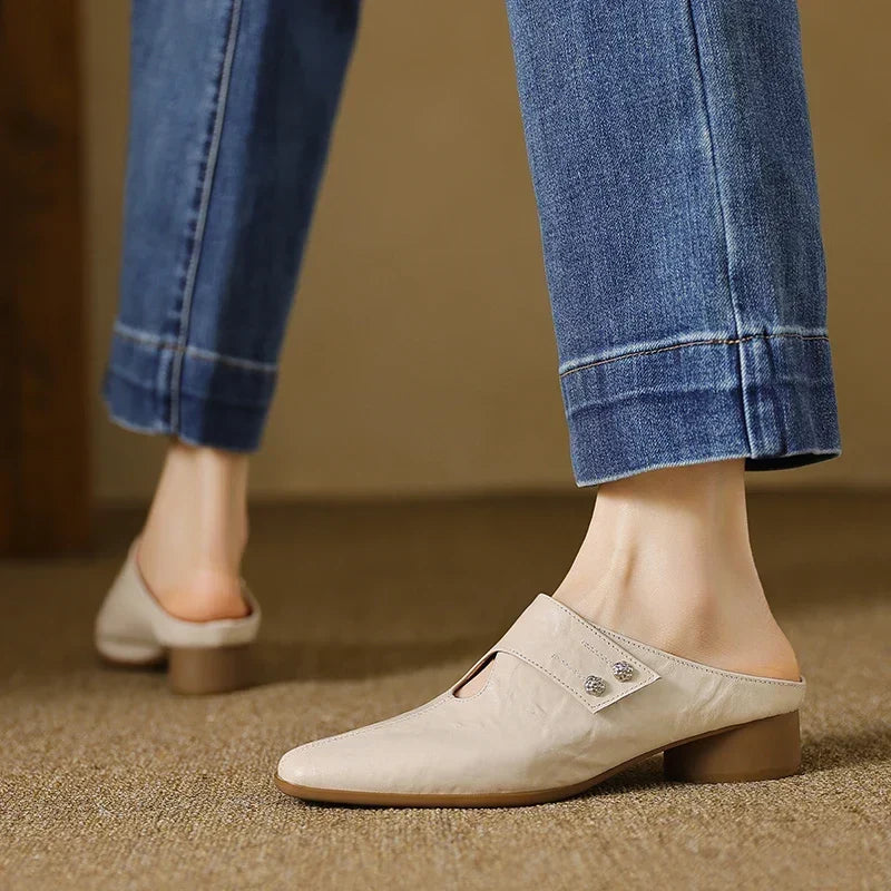 Agnit | Mules in Pelle Genuina