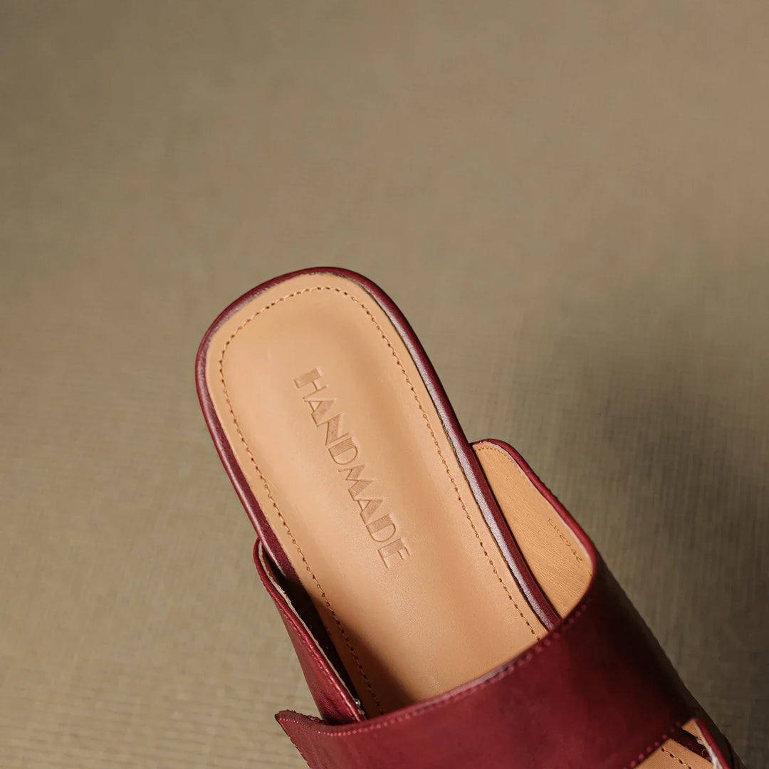 Mule in pelle Bellanova