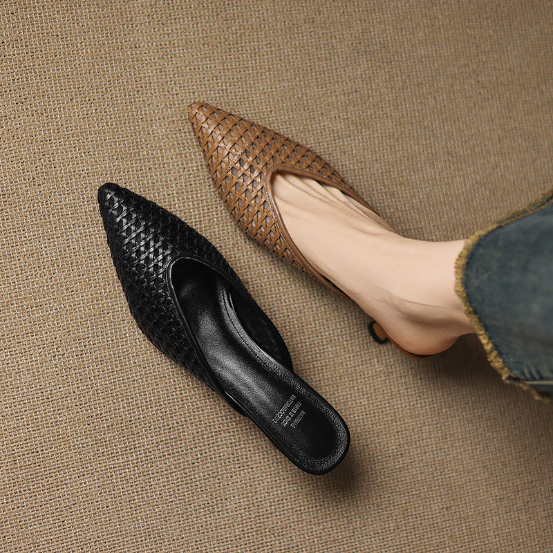 Olivia | Mules in Pelle Genuina