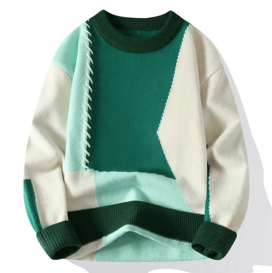 Bruno | Maglione patchwork confortevole