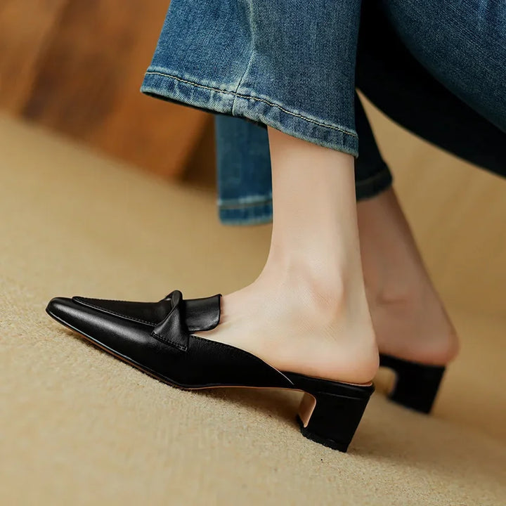 Alaya | Mules in Pelle Genuina