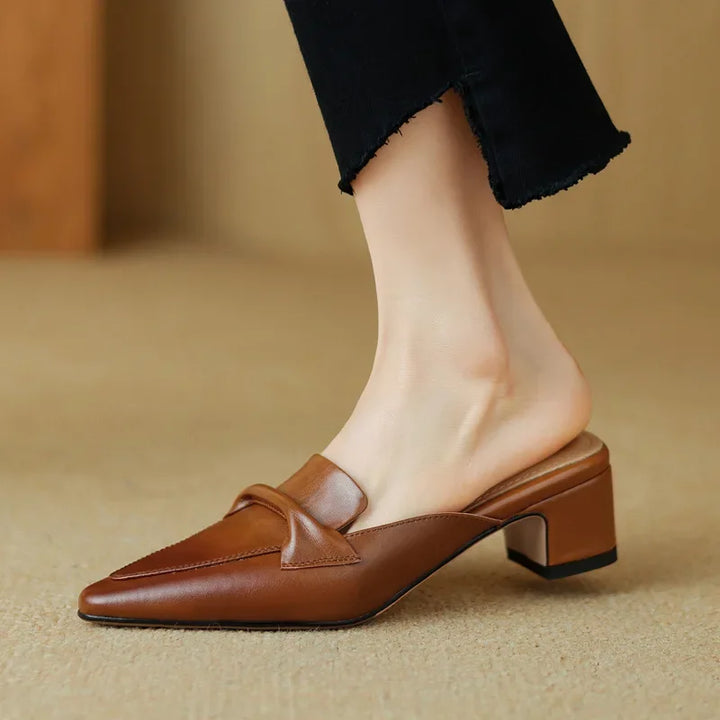 Alaya | Mules in Pelle Genuina