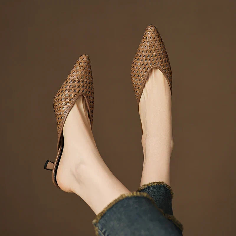 Olivia | Mules in Pelle Genuina