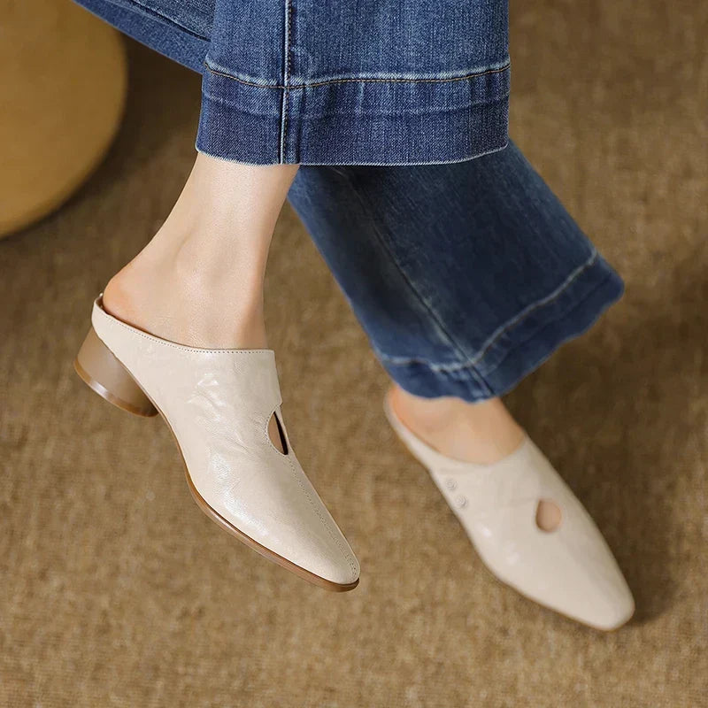 Agnit | Mules in Pelle Genuina