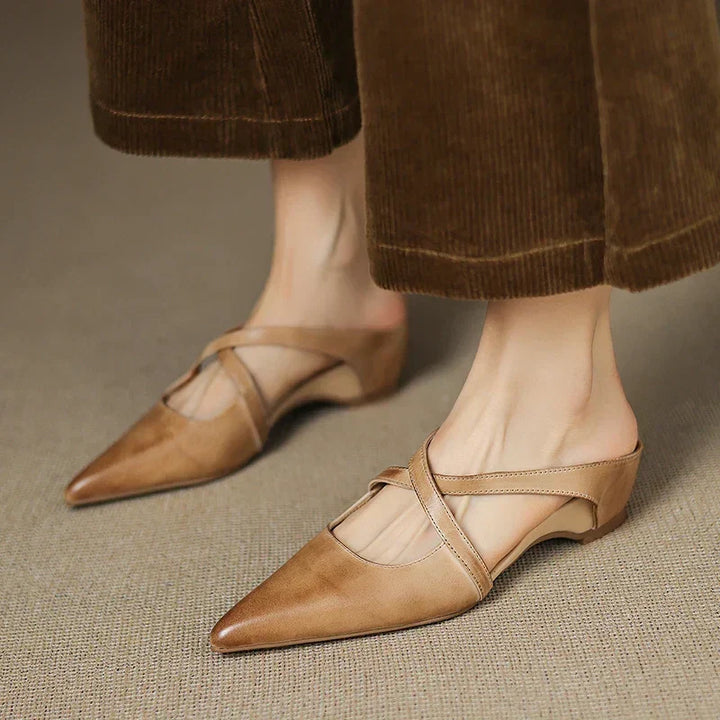 Aluna | Mules in pelle genuina