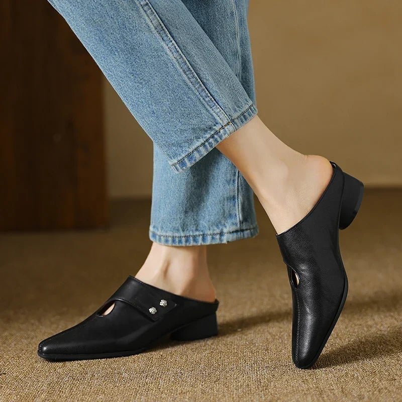 Agnit | Mules in Pelle Genuina