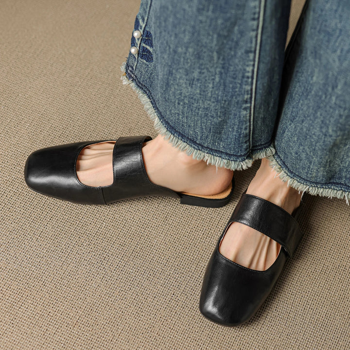 Mule in pelle Bellanova