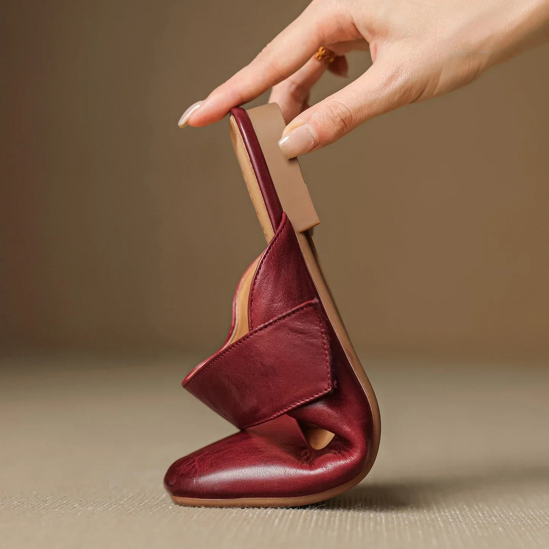 Mule in pelle Bellanova
