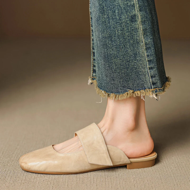 Mule in pelle Bellanova