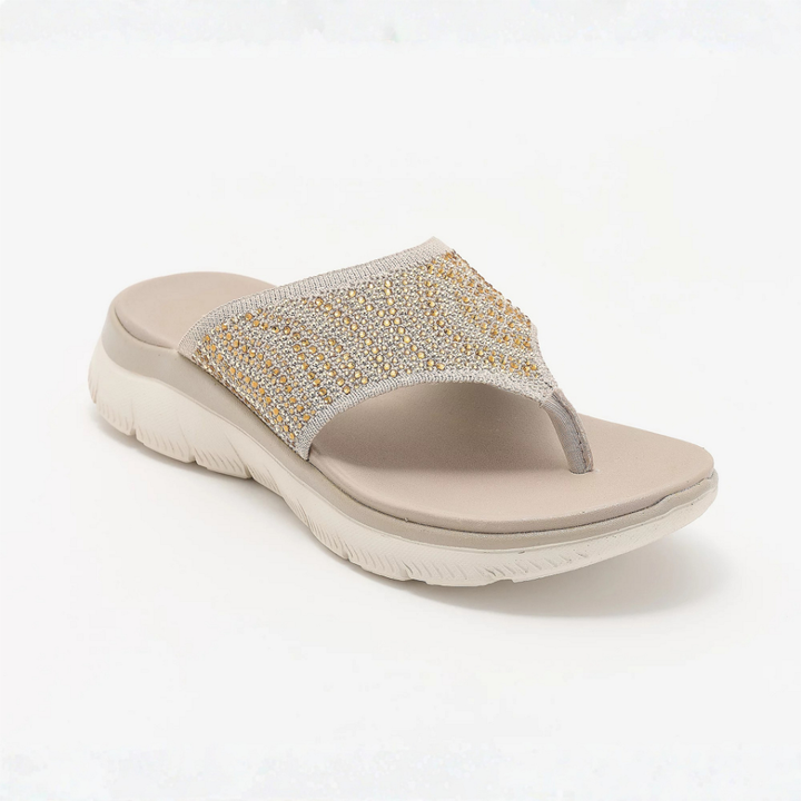 LIORA™ | Sandali a strisce in rete cristallina, confortevoli, per donna