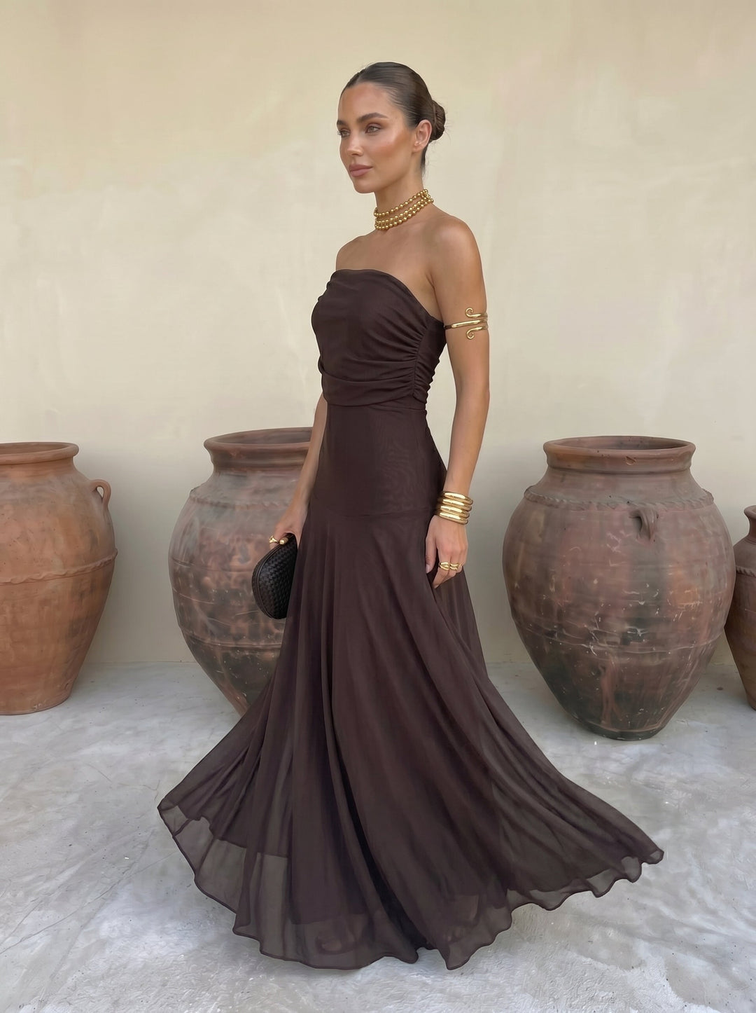 Robe Elegante Simba in Tulle di Seta - Maison Claire e Sylvie