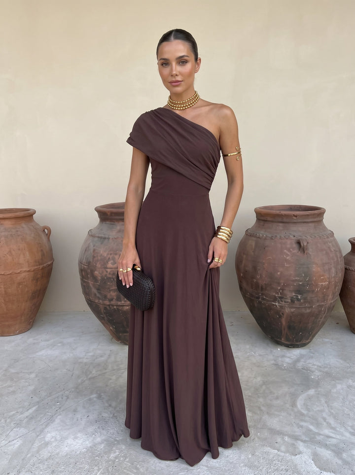 Irene / Vestito elegante senza spalline in rete