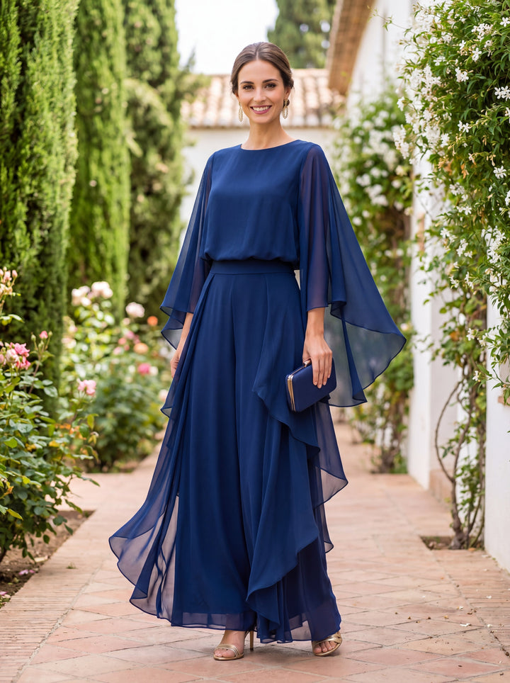 Completo a due pezzi Lázaro in crêpe elegante e raffinato