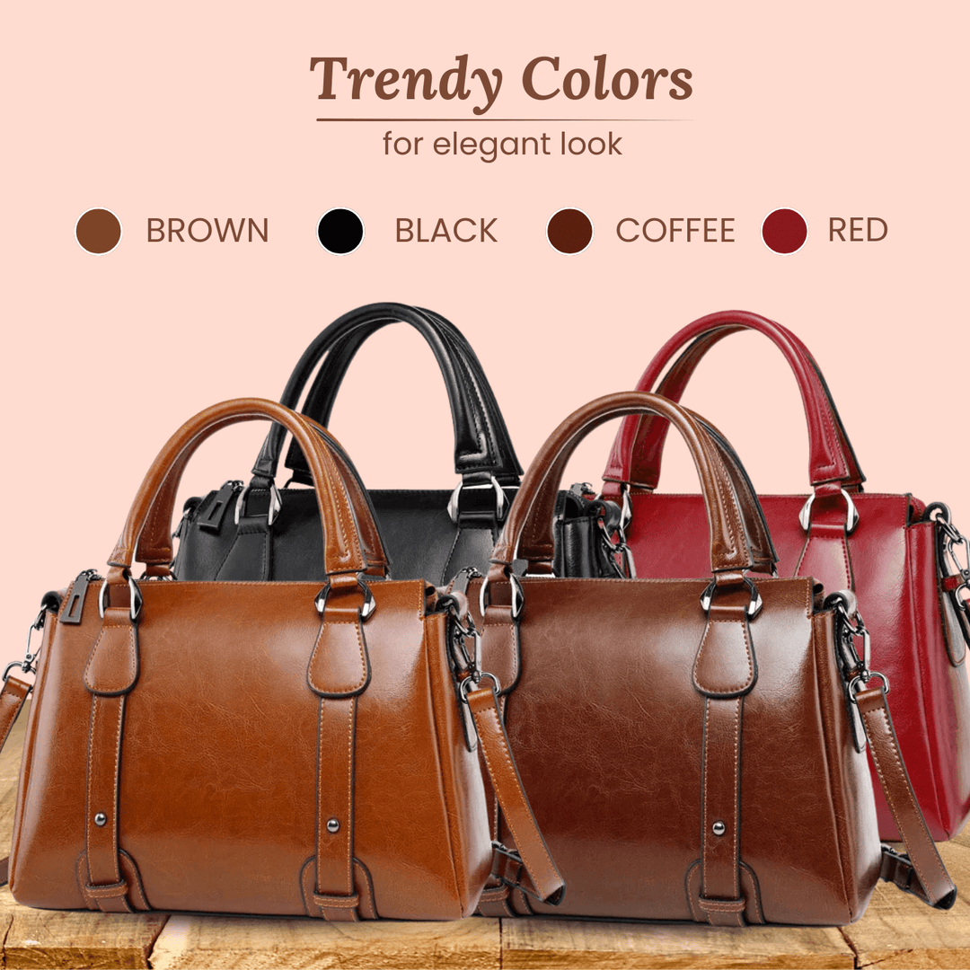 Valeria Top-Zip Satchel | Borsa a Spalla
