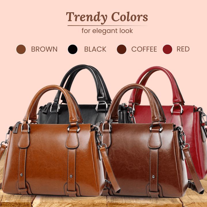 Valeria Top-Zip Satchel | Borsa a Spalla