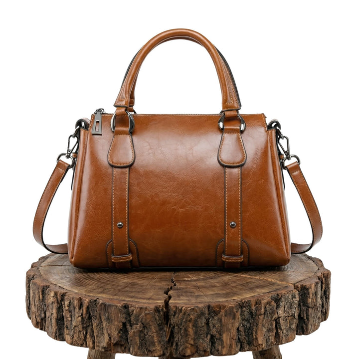 Valeria Top-Zip Satchel | Borsa a Spalla
