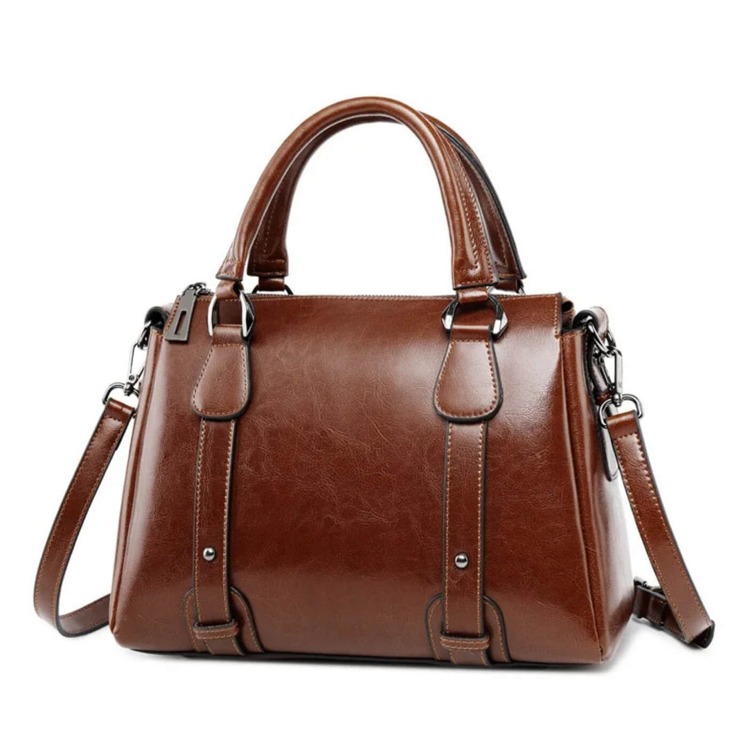 Valeria Top-Zip Satchel | Borsa a Spalla