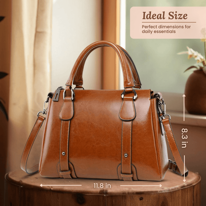 Valeria Top-Zip Satchel | Borsa a Spalla