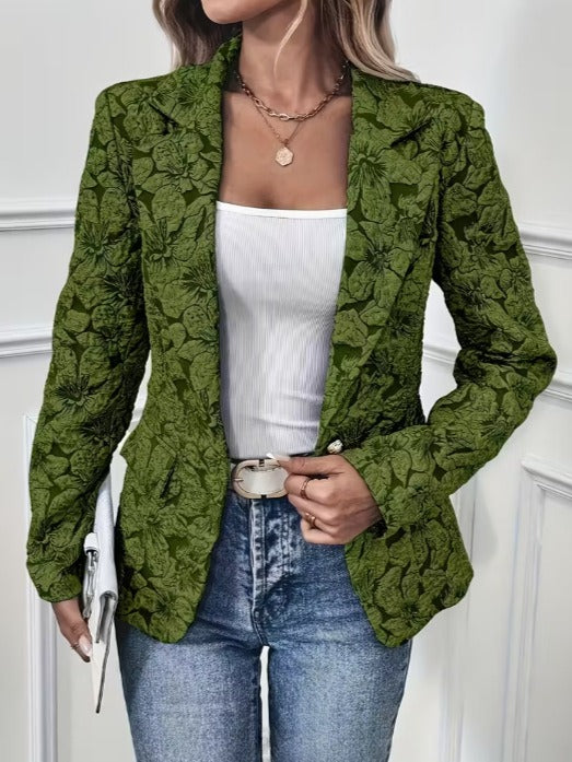 Blazer Fitted in Jacquard Paisley per Donne