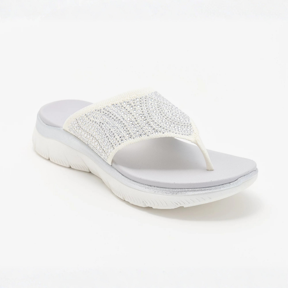 LIORA™ | Sandali a strisce in rete cristallina, confortevoli, per donna