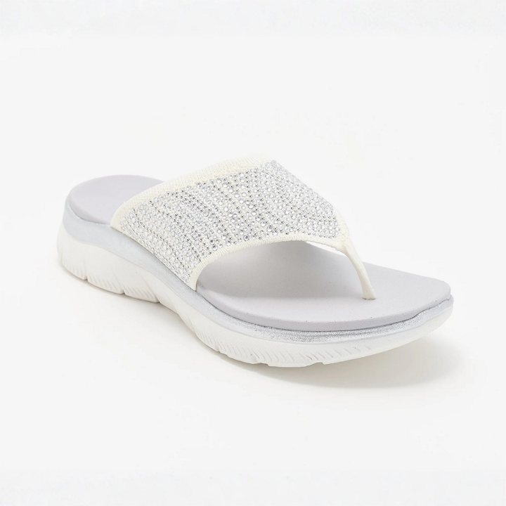 LIORA™ | Sandali a strisce in rete cristallina, confortevoli, per donna