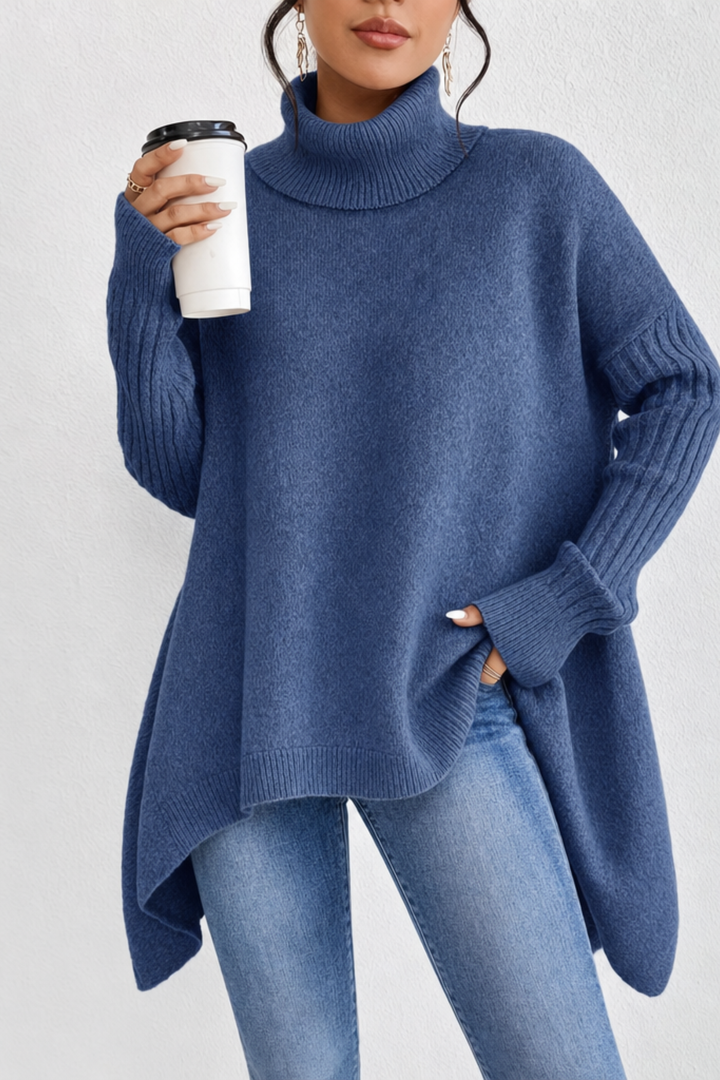 Maglione a collo alto oversize
