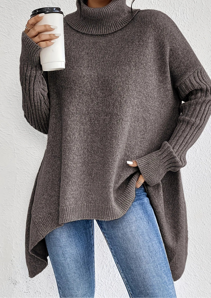 Maglione a collo alto oversize