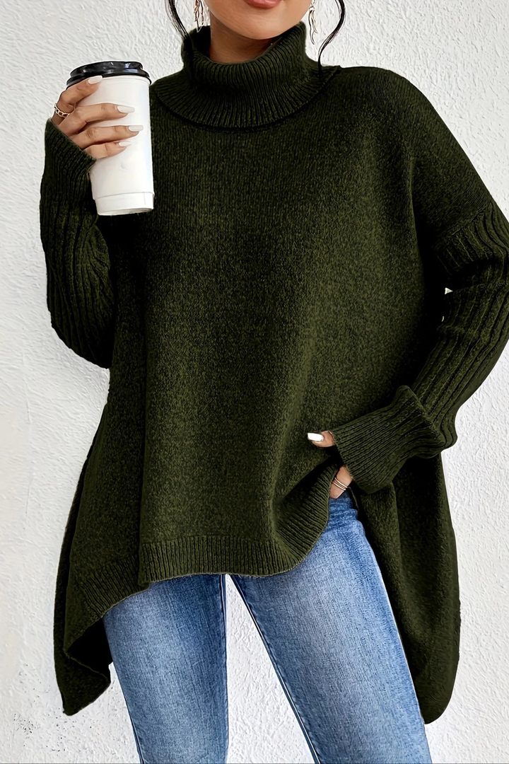 Maglione a collo alto oversize