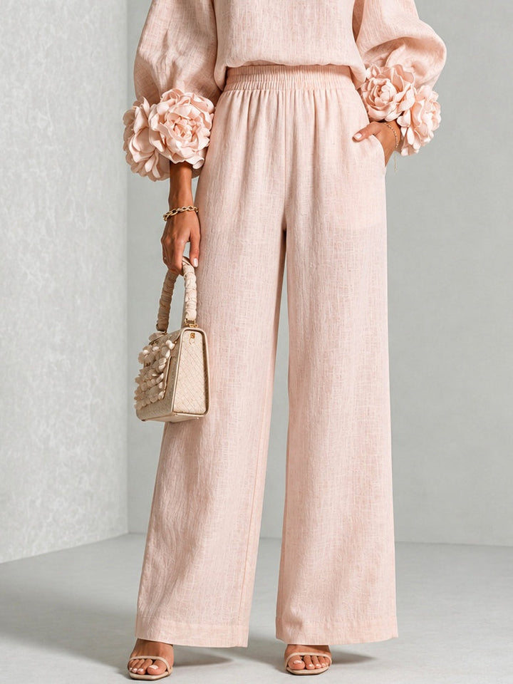 ROSALIE | SET A DUE PEZZI CON POLSINI FLOREALI.