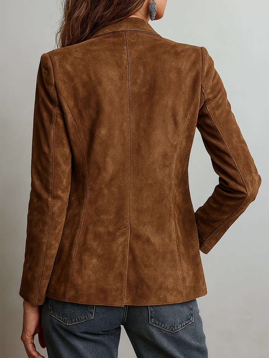 Blazer Vintage Marrone da Donna