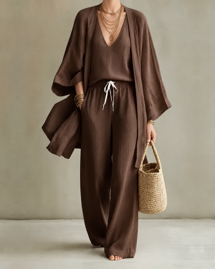 Tanisha | Set di 3 pezzi in Look Lino