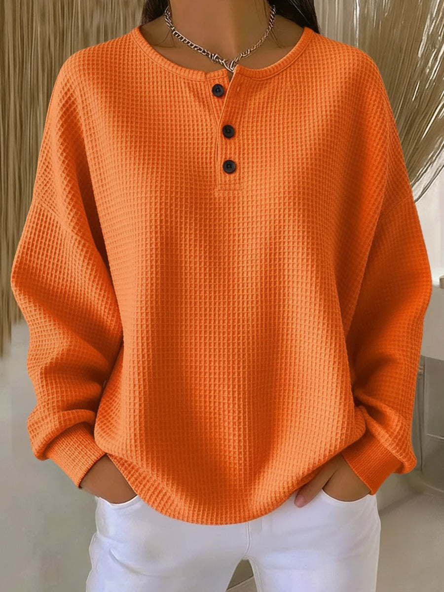 Mirabel™ | Comoda Felpa Waffle Henley