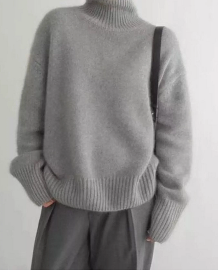 Scarlett | Maglione a Collo Alto con Spalle Cadute