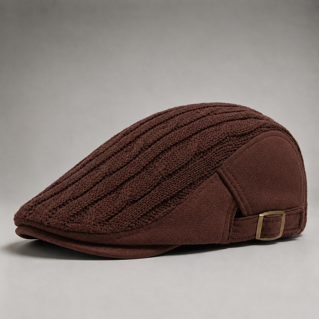 Cappello da guida in maglia a treccia Harlan
