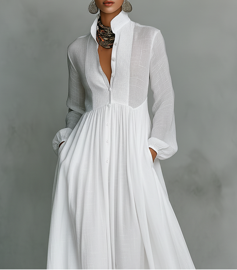 Élisa™ — Abito maxi minimalista raffinato