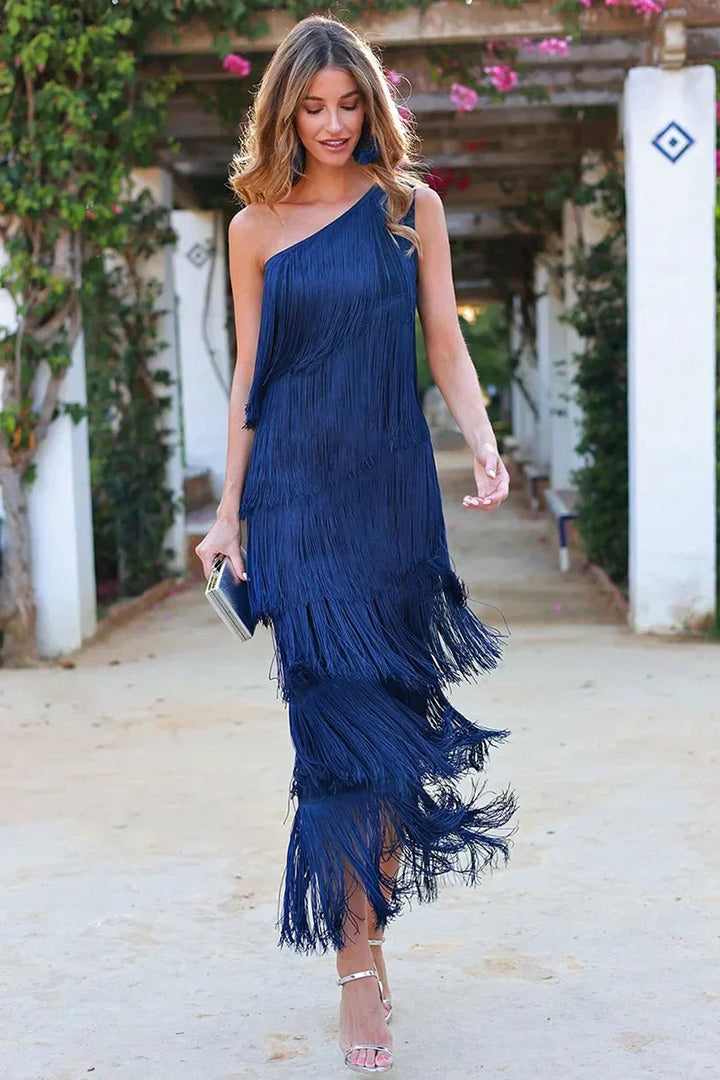 Laura | Vestito Con Frange