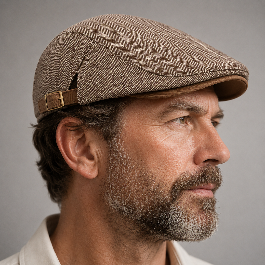 Cappello da Guida in Herringbone Windsor