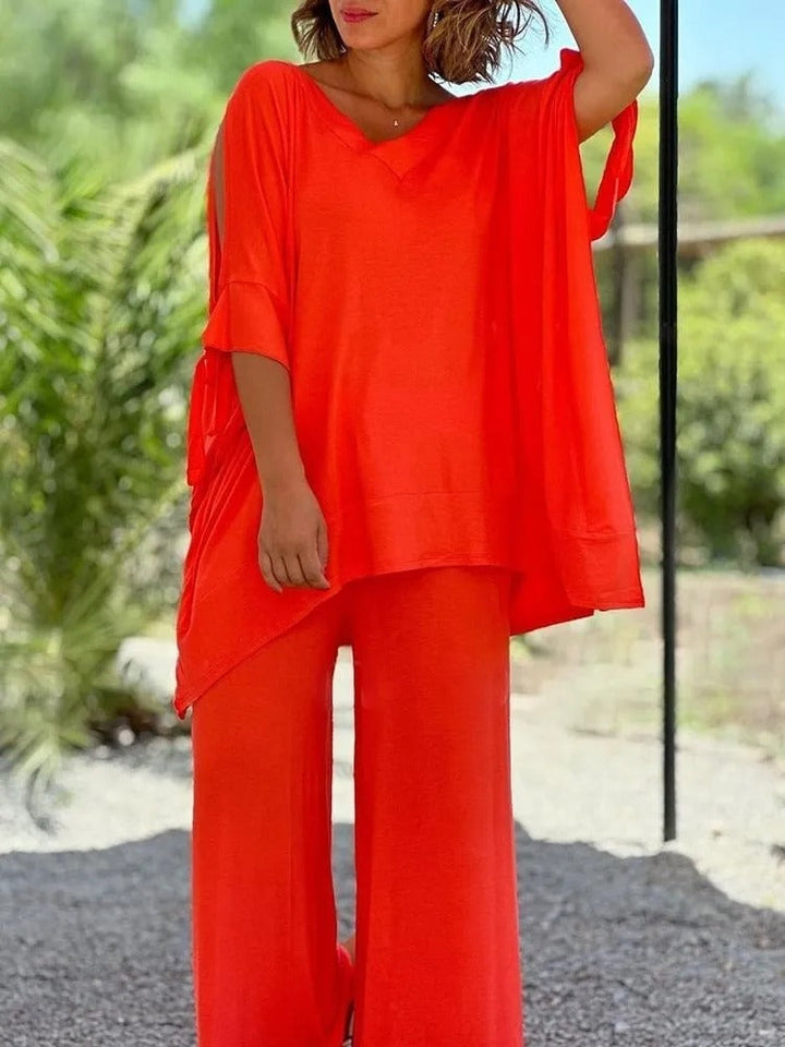 Úrsula™ | Set Tunica con Spalle Scoperte e Pantaloni