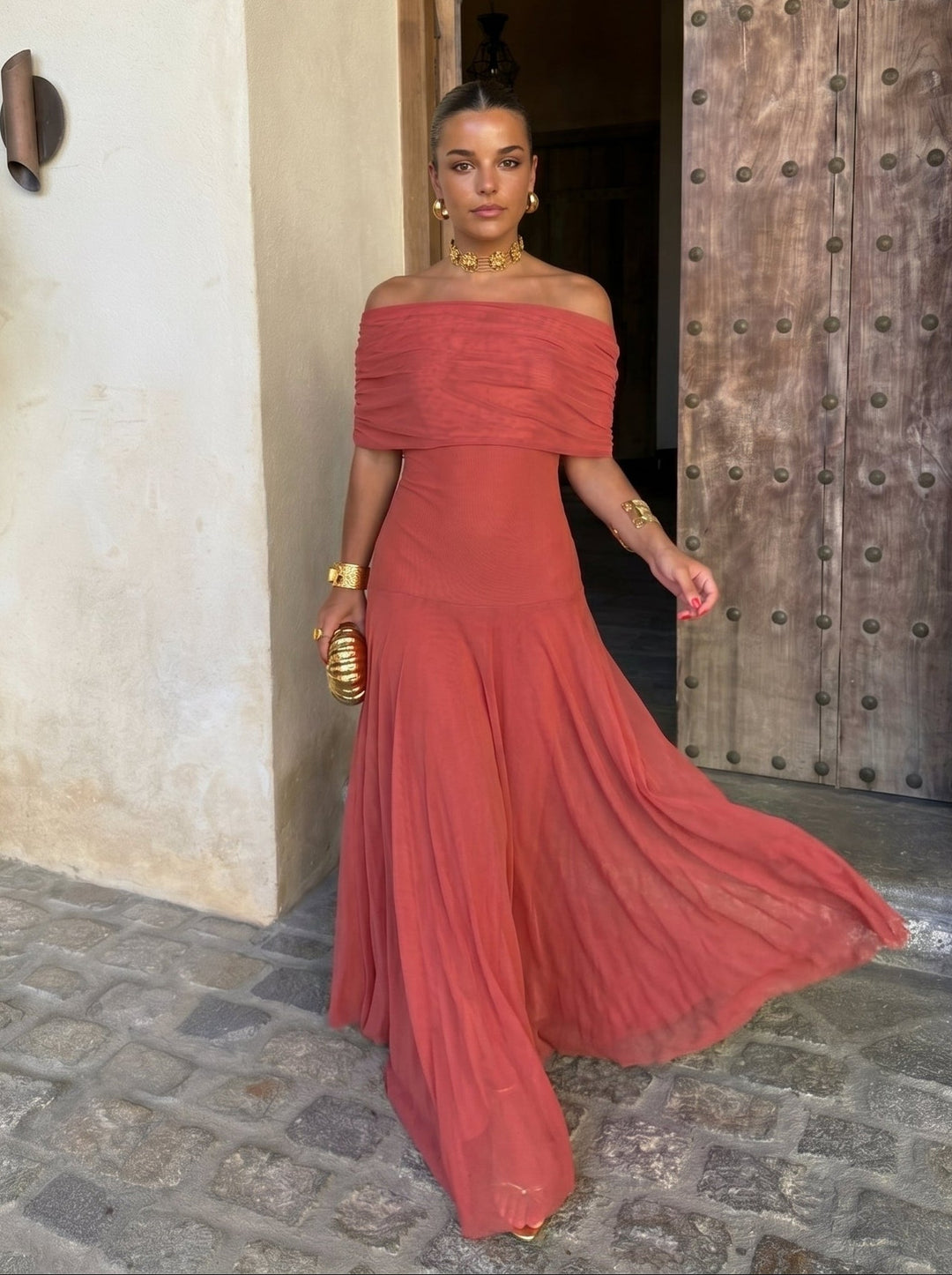 Robe Elegante Simba in Tulle di Seta - Maison Claire e Sylvie