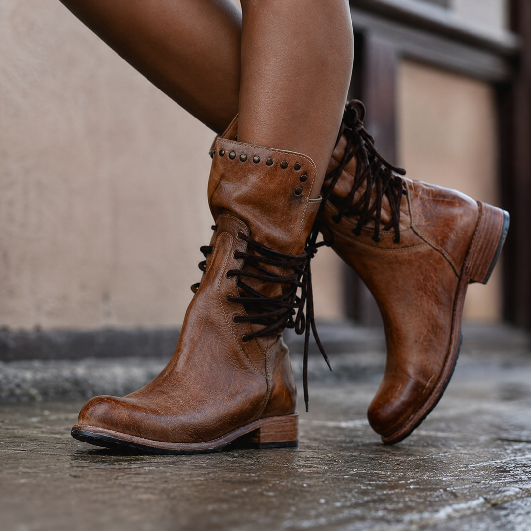 Cassidy™ | Stivali Vintage con Lacci