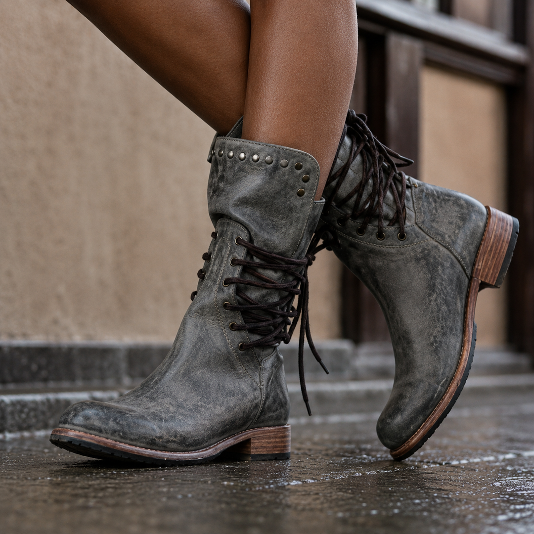 Cassidy™ | Stivali Vintage con Lacci