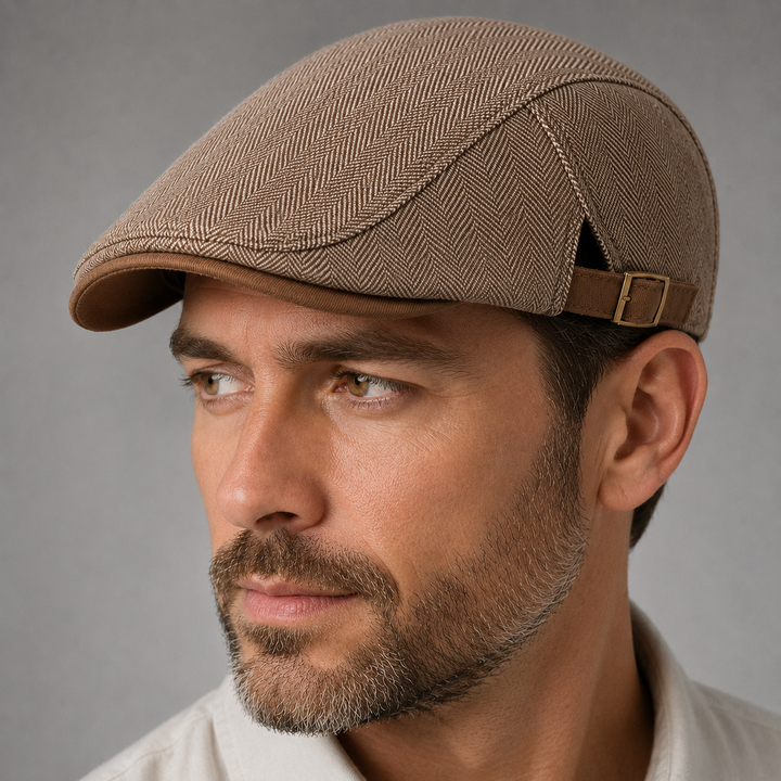 Cappello da Guida in Herringbone Windsor