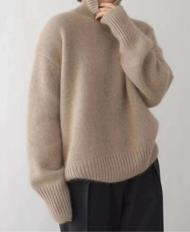 Scarlett | Maglione a Collo Alto con Spalle Cadute
