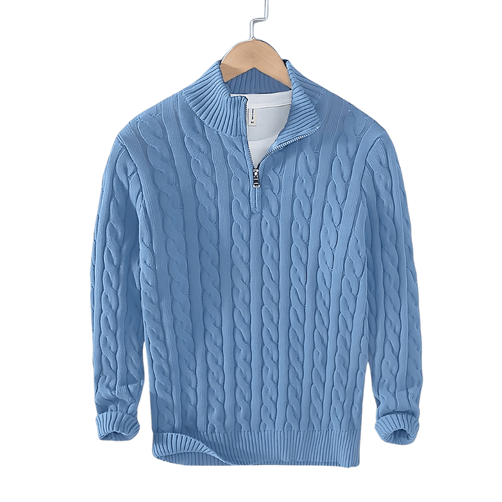Anthony | Pullover torciglione mezza zip