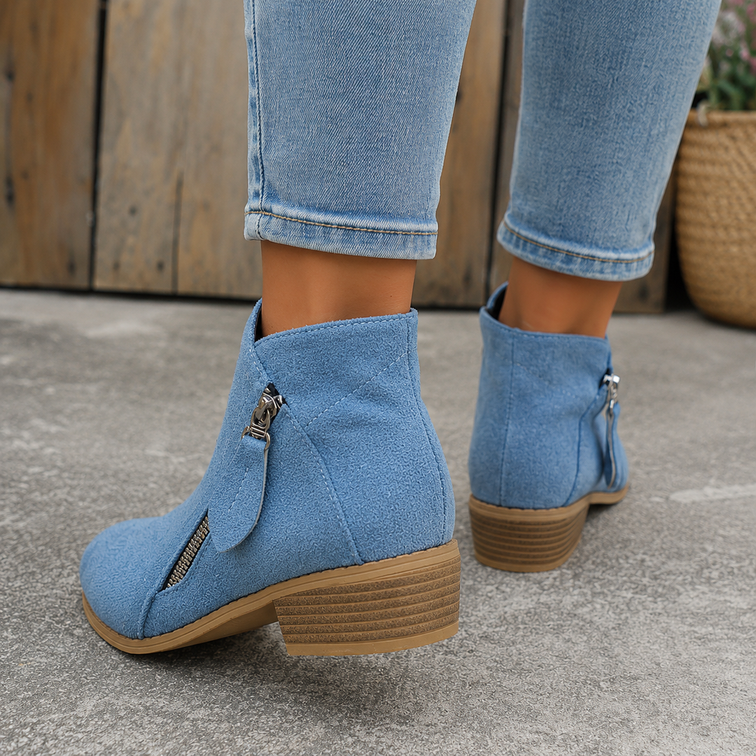 Colleen™ | Stivaletti alla Caviglia Con Zip Confortevoli