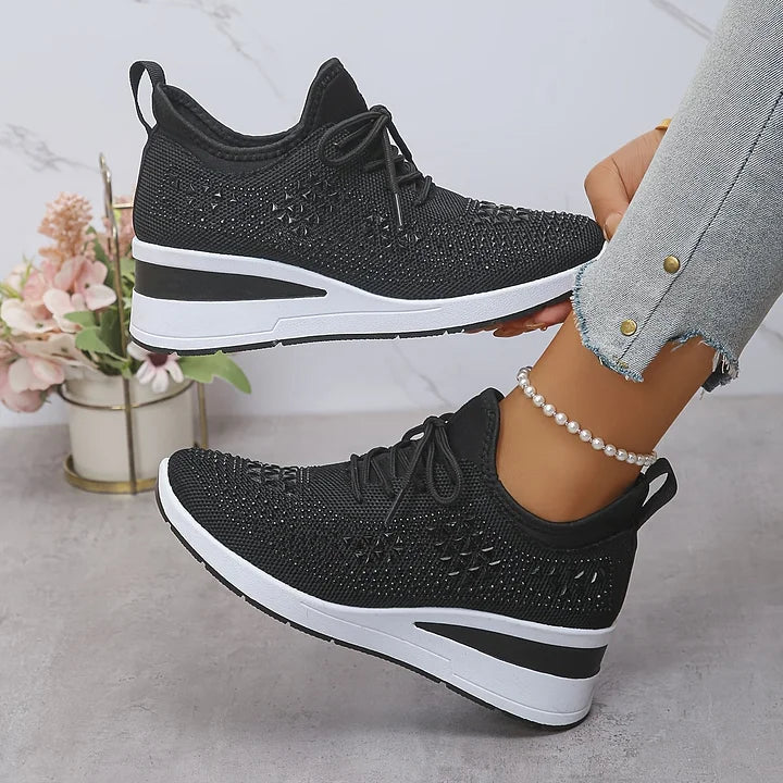 Bonnie | Sneakers Comfort Ortopediche con Strass