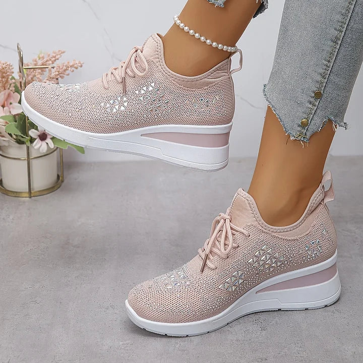 Bonnie | Sneakers Comfort Ortopediche con Strass