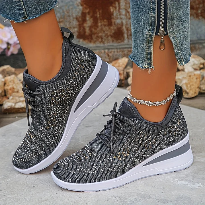 Bonnie | Sneakers Comfort Ortopediche con Strass