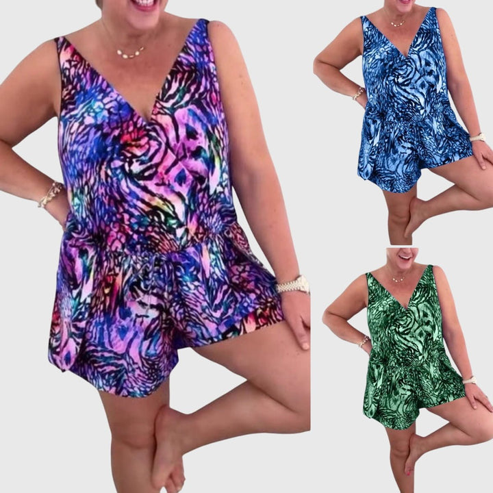Elena - Costume da Bagno Elegante con Scollatura a V